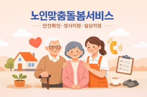 노인맞춤돌봄서비스-대상-내용-제공유형-신청방법