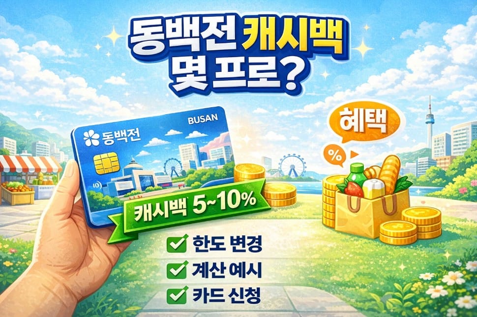 부산-지역화폐-동백전-캐시백-신청방법