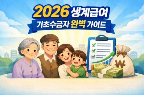 서생계급여-기초수급자-수급자조건-금액-신청방법